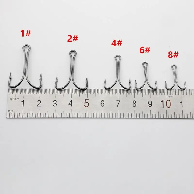 50 шт двойные крючки с высоким содержанием углерода Сталь черный бронзовых