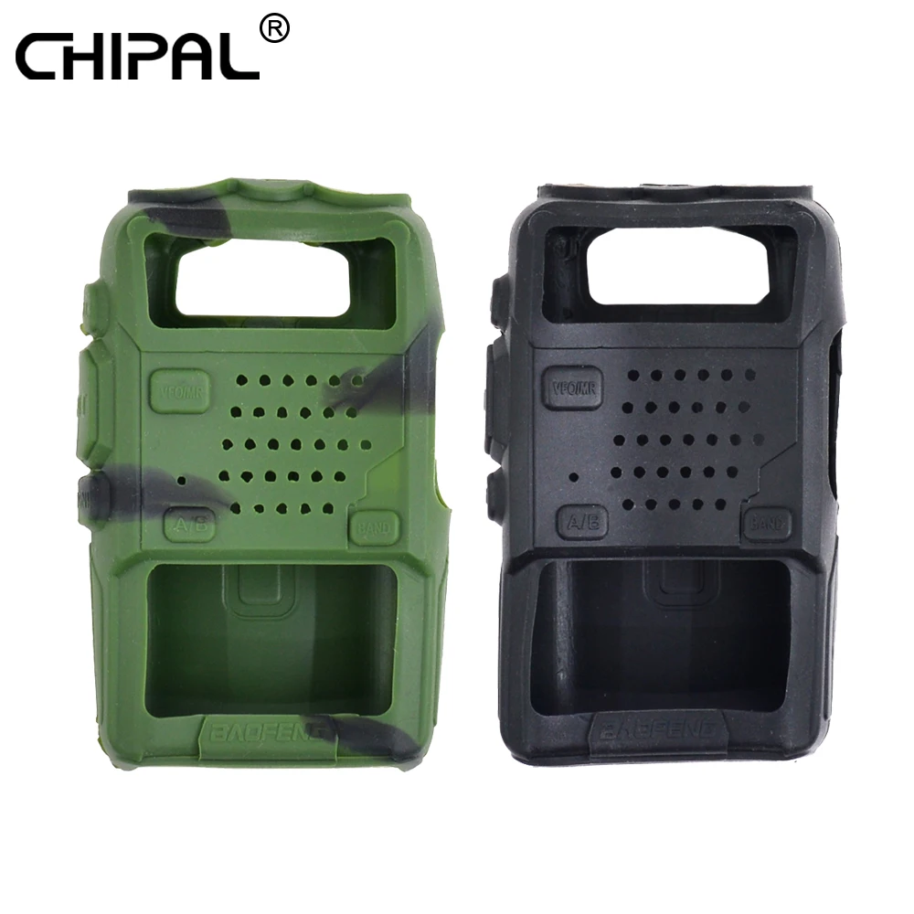 Силиконовый чехол CHIPAL для телефона UV5R 5RA 5RB 5RC 5RD TYT F8 раций Baofeng водонепроницаемый