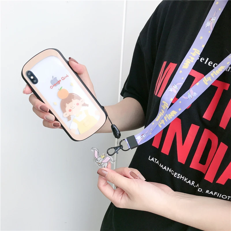 TJHSZKL аниме милый мультфильм кулон декольте ремешок ключ сертификат тренажерный зал мобильный телефон с USB держатель значок DIY ремешок