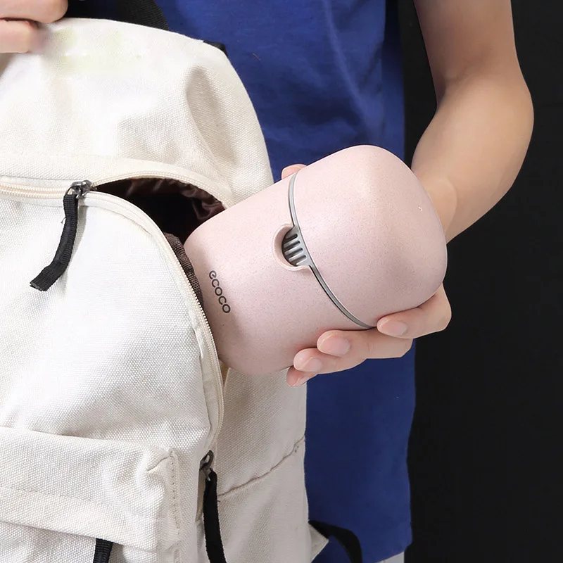 Мини ручная оранжевая соковыжималка переносная крышка вращающаяся для