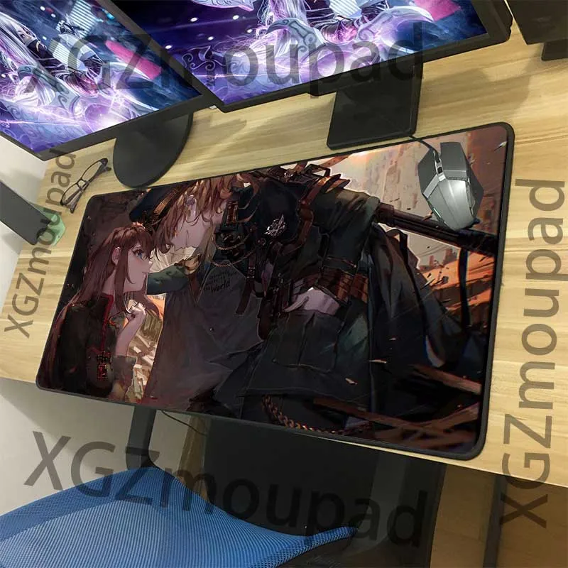 Большой коврик для мыши XGZ точный черный с анимацией компьютерная клавиатура