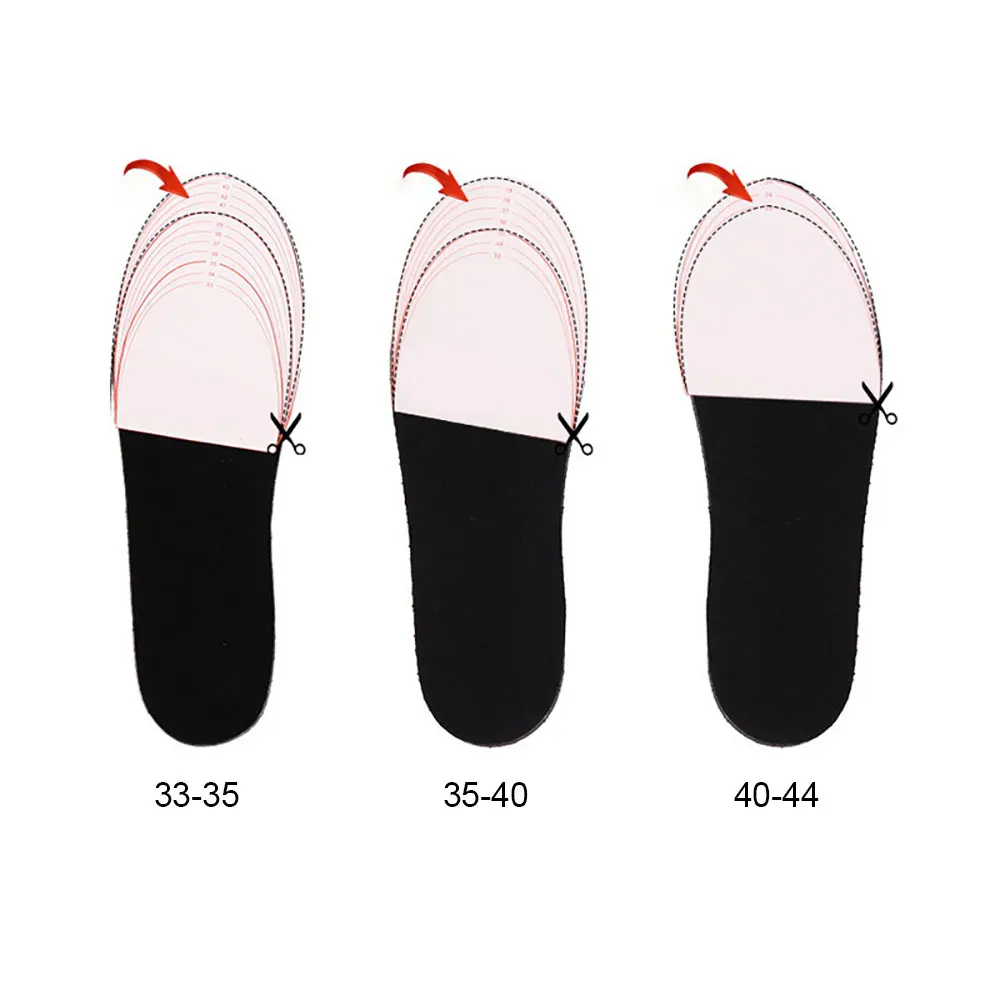 

1 Pair USB Heated Insoles Electric Foot Warming Pad Feet Warmer Sock Pad Mat Winter Outdoor Sports Heating Insoles Winter Warm