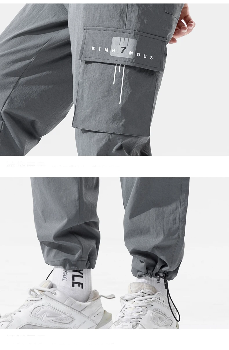 

Casual Pants Men Elastic Waist Ankle-length Men Harem Pants sweatpants street wear K178
