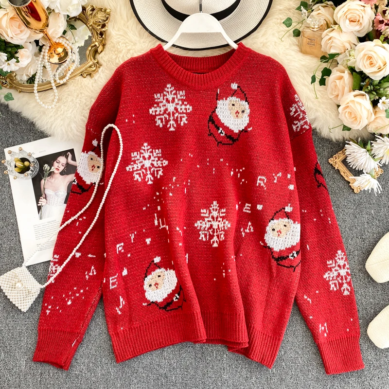 MUMUZI 2019 Уродливый Рождественский свитер для подарка Санта эльф Забавный пуловер
