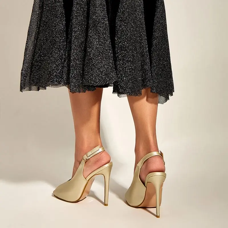 

Open Toe Thin High Heel Women Sandals Super High Heel Back Women Shoes 35-40