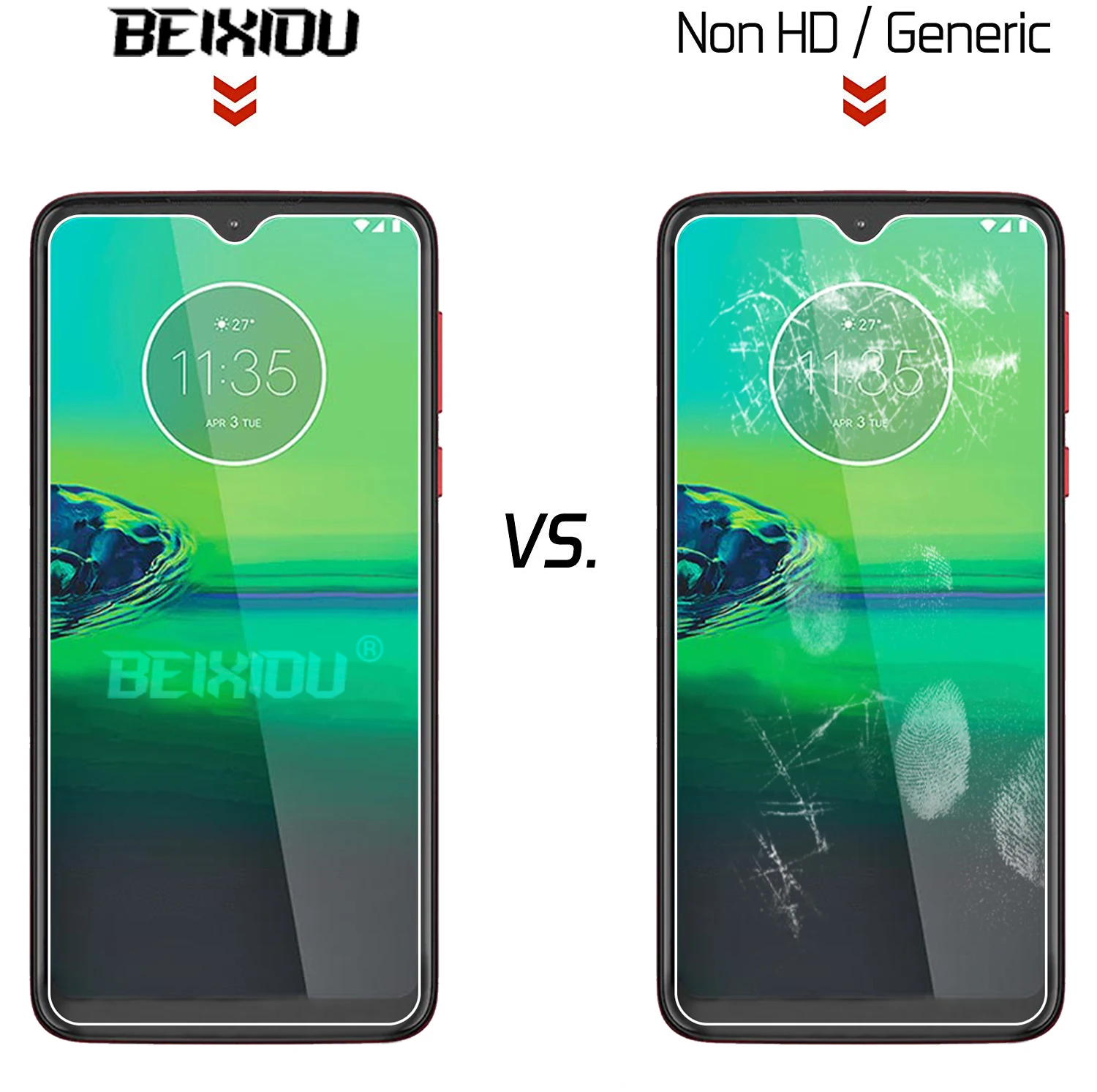 2 шт Полное закаленное стекло для Motorola Moto G8 Play защита экрана 2.5D 9h пленка|Защитные