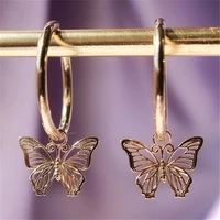 new fashion jewelry feminine charm bohemian punk earrings delicate butterfly stud party anniversary gift