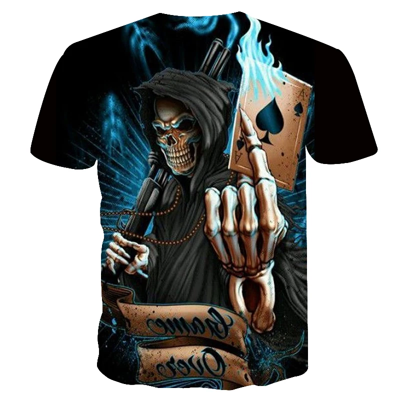 2018 new brand poker t-shirt printed playing cards clothing game shirts las vegas t-shirts tops clothes funny men casual t | Мужская