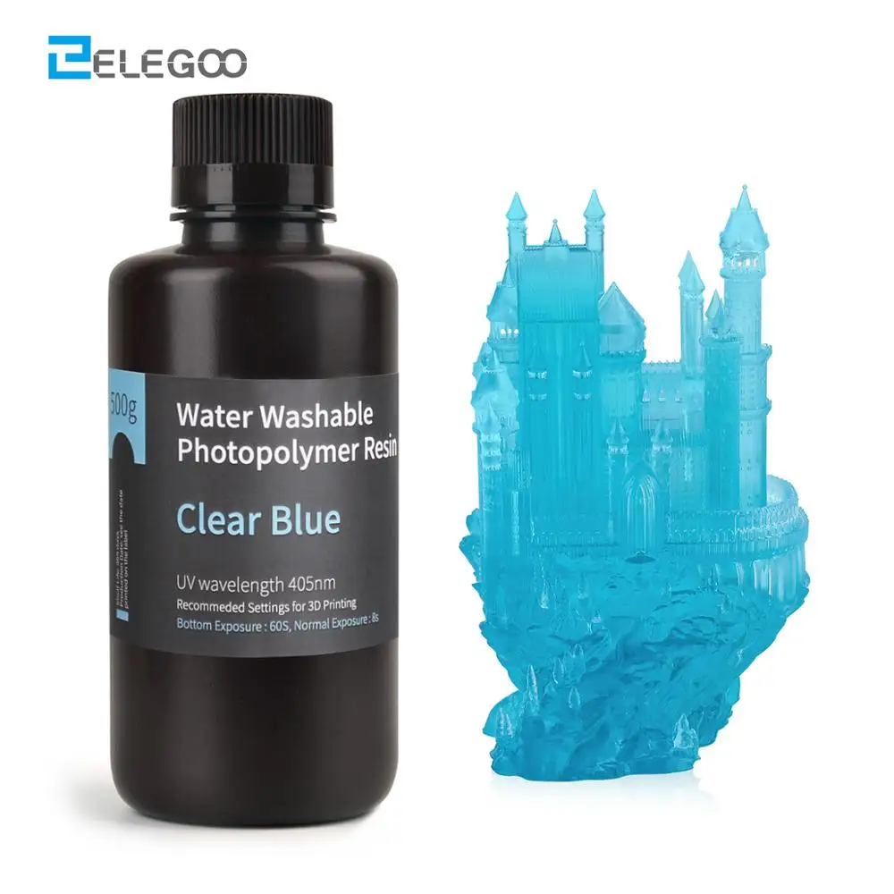 Смола для 3D-принтера ELEGOO моющаяся в воде 500 нм | Компьютеры и офис