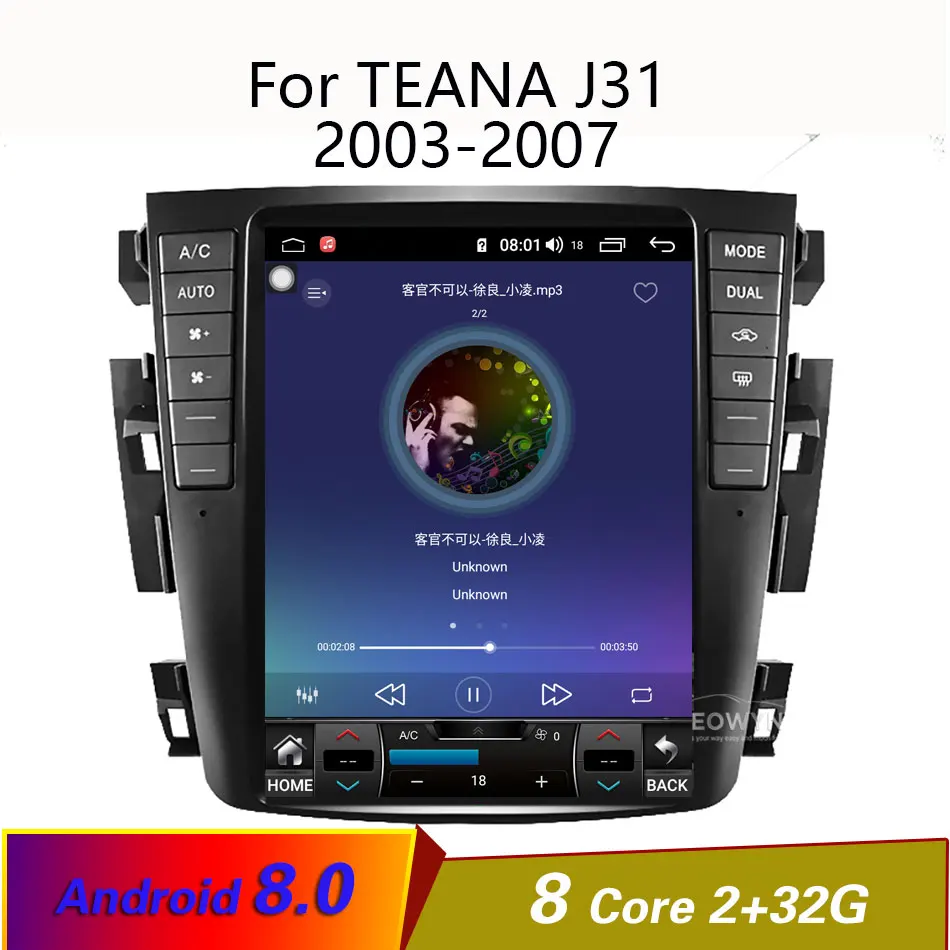 Android 8,0 Восьмиядерный 9," автомобильный радиоприемник gps для Nissan teana J31 2003-2007 230JK 230jm для samsung S7 4G Lte