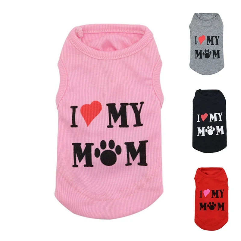 Футболка для собак летняя одежда костюмы щенков футболка Vests маленьких и средних