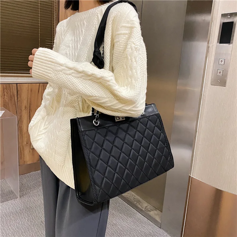 

All-match Ins Large Capacity Tote Bag Foreign Style Chain Bag Women's Messenger Bag 2020 New Style Trendy Net Red Shoulder Bag