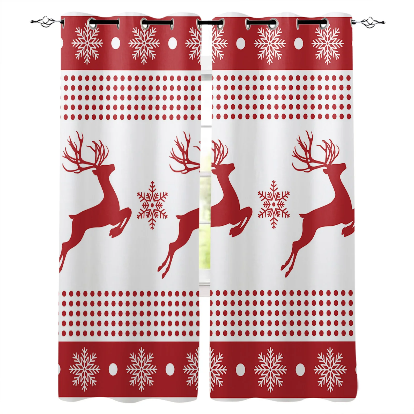 

Рождественские Зимние красные Лось зернистость для гостиной спальни кухни окна Декор для дома рождественские подарки Рождество Новый год