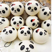 hot jumbo panda squishy charms kawaii buns bread cell phone keybag strap pendant squishes car styling decoration