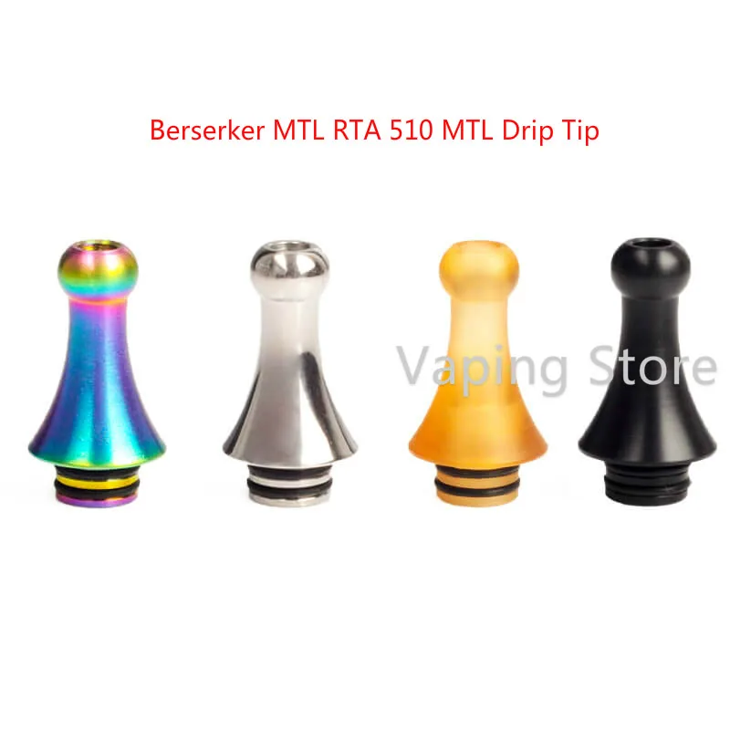 Мундштук Berserker V1.5 MINI MTL RTA/Berserker RTA 510 мундштук из нержавеющей стали Delrin |