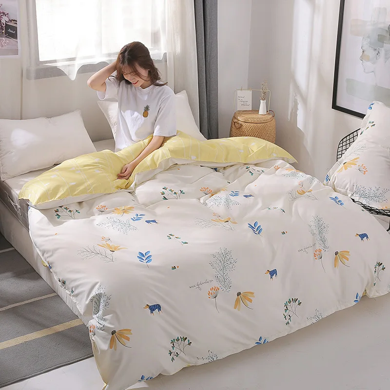 Горячая распродажа серый Дерево завод печатных постельное белье дешево