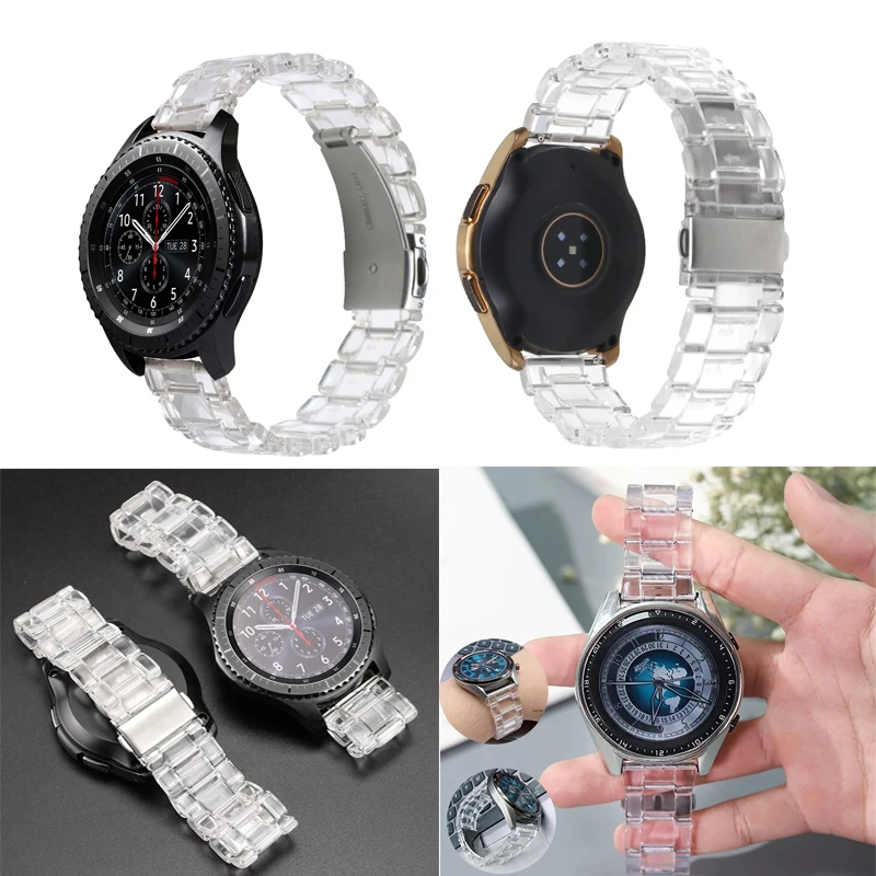 

Strap For Samsung Galaxy Watch 20mm 22mm Watchband Transparent Silicone Wristband Bracelet For Amazfit Sport Watches Smart Band