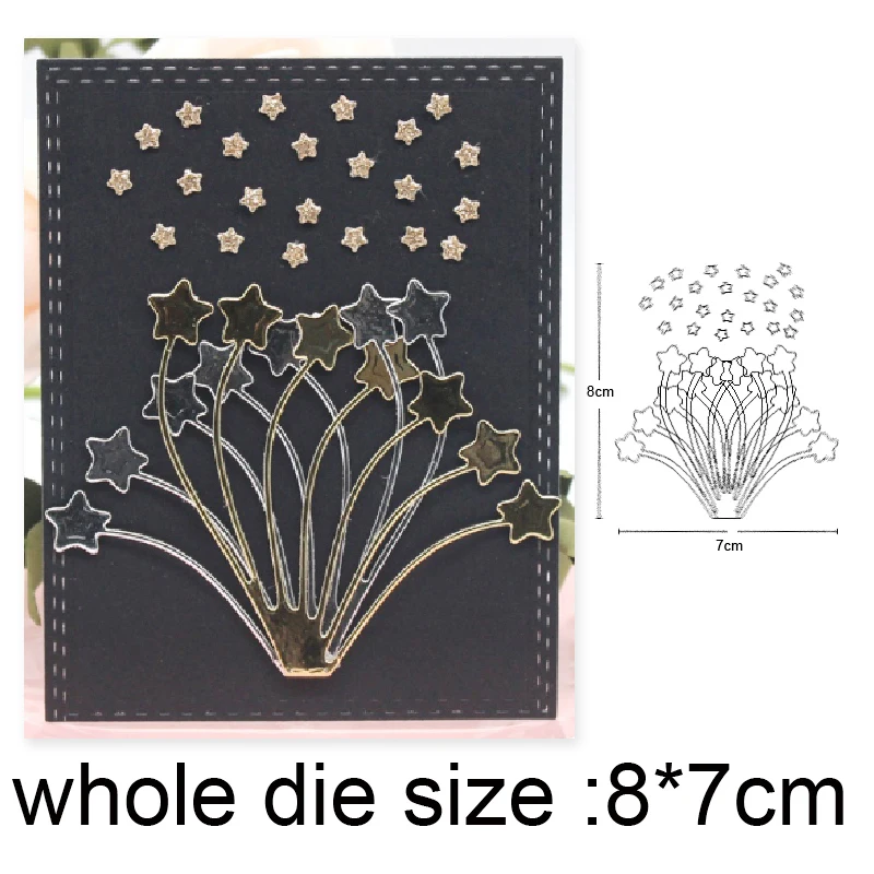 

Craft dies Christmas Stars Bouquet Metal Cutting Dies Stencils Dies for DIY Scrapbooking dies Album Paper Card Embossing Die Cut