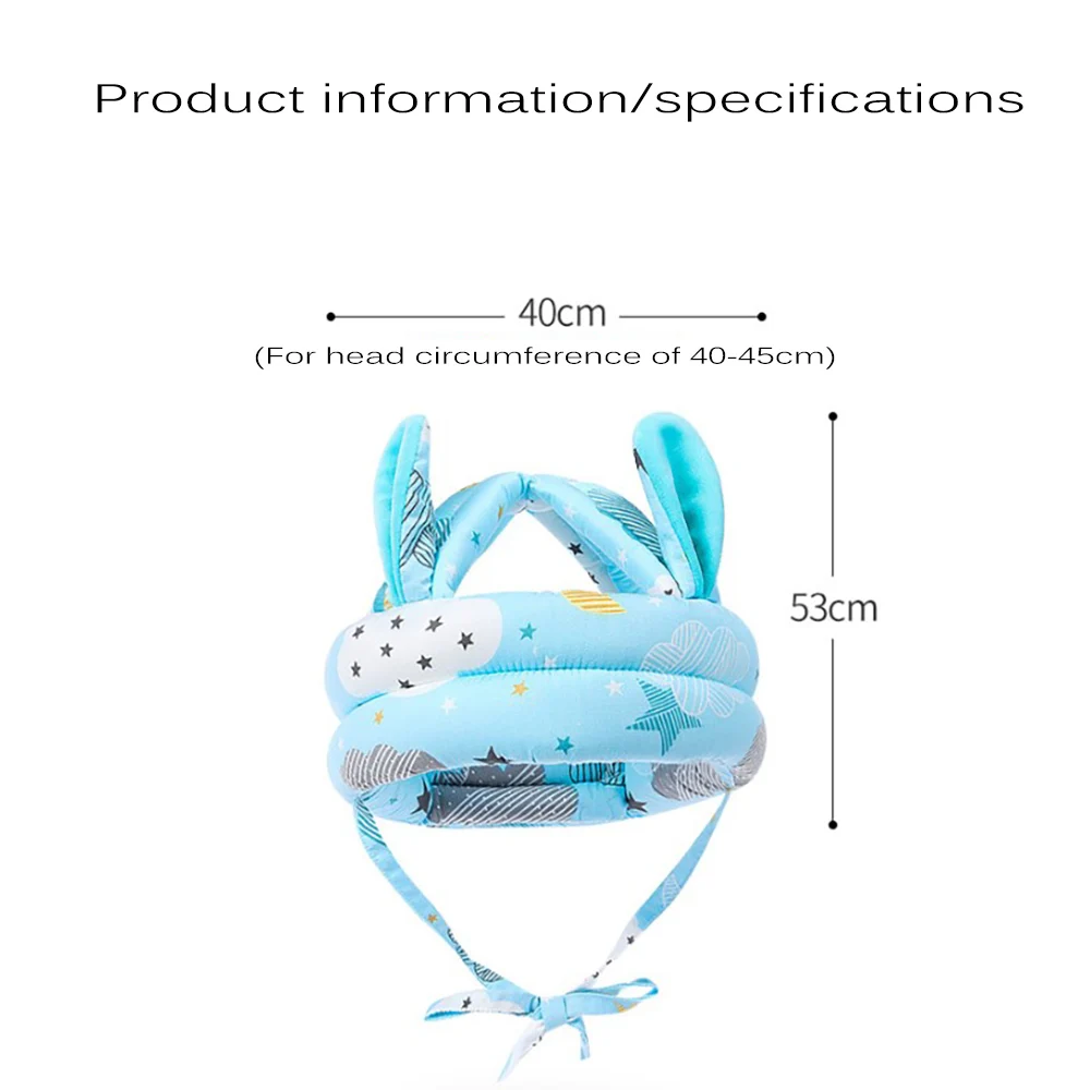 

Baby Safety Helmet Baby Toddler Cap Anti-Collision Protective Hat Soft Comfortable Head Security Protection Adjustable Hat Gift