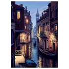 Алмазная 5D картина JIEME с изображением венецианской ночи, полная Алмазная вышивка, пейзаж стразы, мозаика, домашний декор, сделай сам, подарок