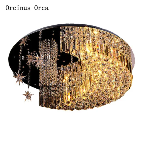 Красочная романтическая Лунная потолочная лампа для гостиной спальни девочек