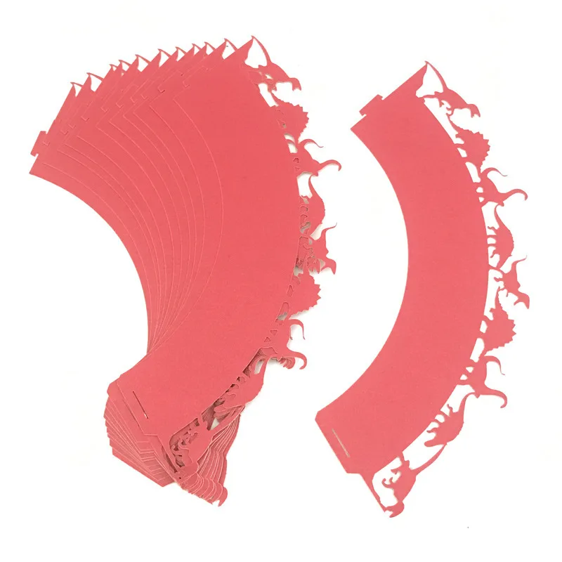 12 шт./компл. джунгли динозавр кекс обертки Дино лайнеры товары для дня рождения