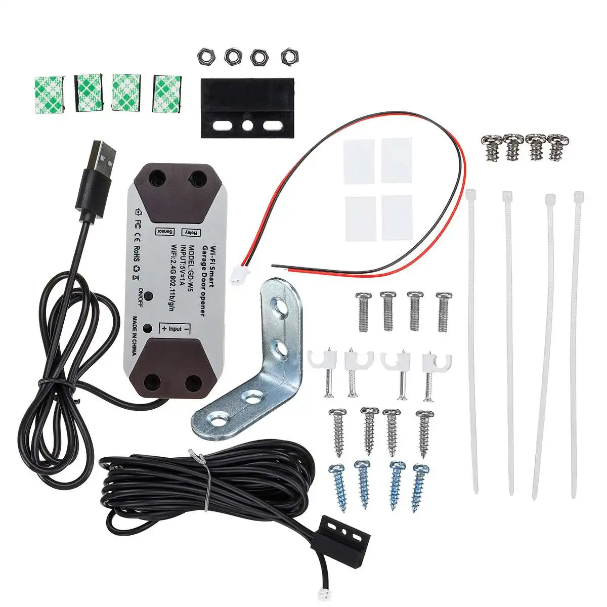 

WiFi Switch Smart Garage Door Opener 2.4GHz Smart Life Remote Controller for Alexa for Echo for Google Home APP Control