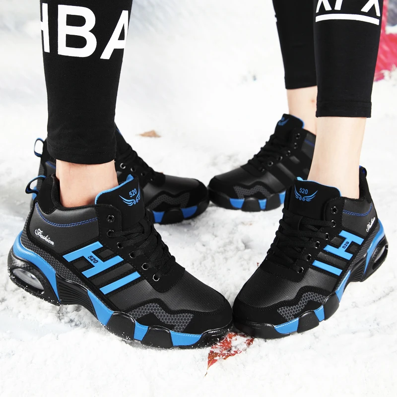 

Men Air Cushion leather Sneaker Outdoor Antiskid Wear-resistant Casual Running Shoes Shock-proof jumping sport shoes Big Size 46