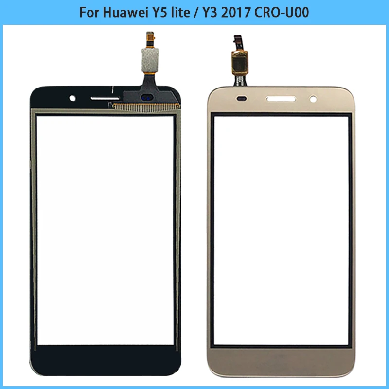 

10PCS Touchscreen For Huawei Y5 Lite / Y3 2017 CRO-U00 L02 L22 Touch Screen Panel Digitizer Sensor LCD Front Outer Glass Lens