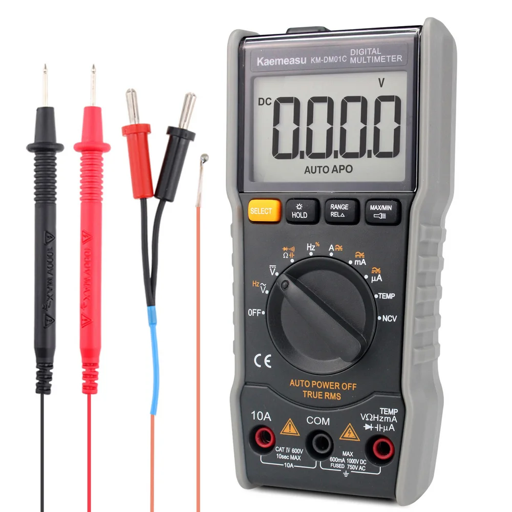 

Intelligent Digital Multimeter DC AC Transistor Tester Capacitance Resistance NCV Electronic Maintenance Instrument Tools
