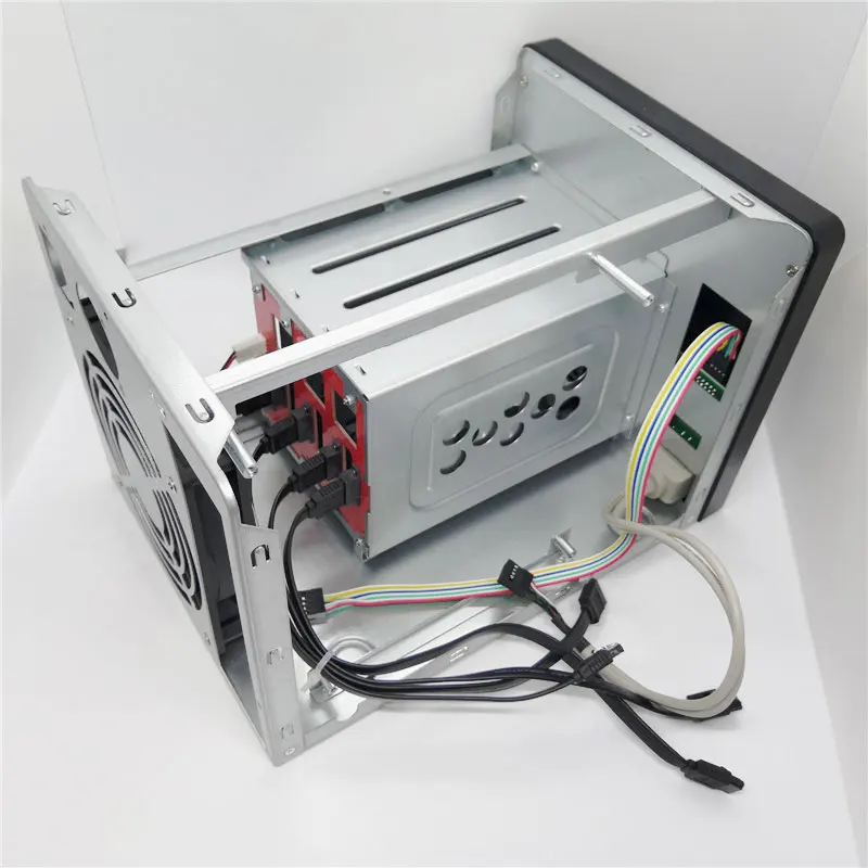 Сервер хранения с горячей заменой для домашнего NAS шасси IPFS Miner 4 отсека дисков 6 ГБ