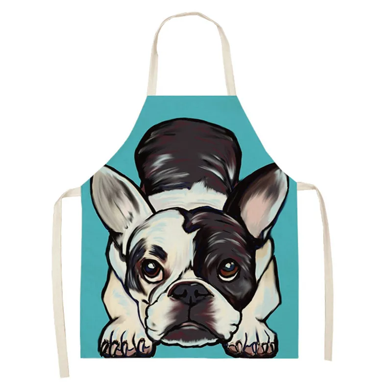 Фартуки для кухни Lovely Dog женщин хлопковые льняные фартуки без рукавов нагрудники