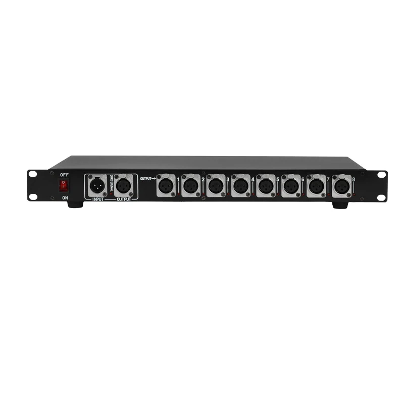 

8 way lighting splitter dmx 512 singal amplifier for stage lights
