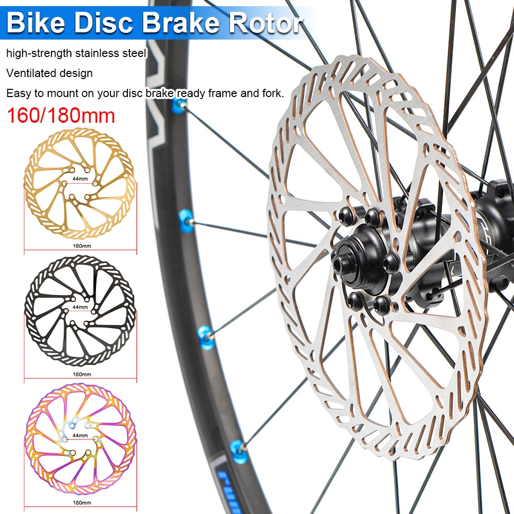 

Ultralight Bike Disc Brake Rotor 160/180mm 6 Bolts Stainless Steel Bicycle Hydraulic Disc Pad Floating Rotor Bicycle Accessories