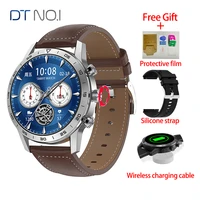 dt no 1 kk70 454454 hd smart watch men bluetooth call smartwatch wireless charger sport watch heart rate monitor ecg smartwatch