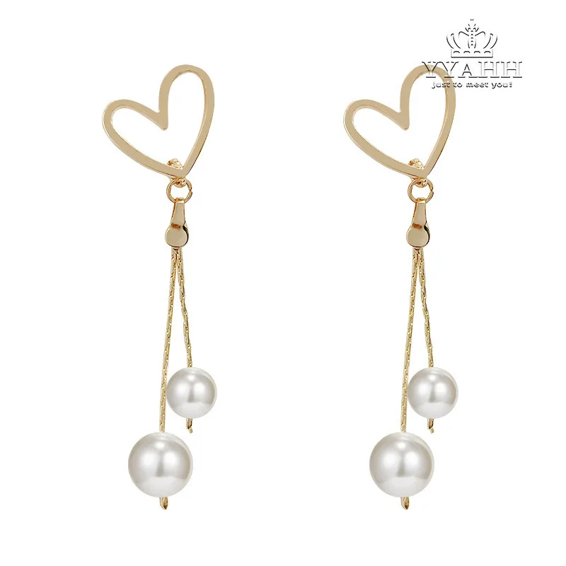 

Korean Version of Fashion Simple Long Love Earrings Female, Super Sense of Super Fairy Earrings