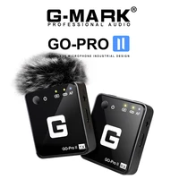 g mark go pro ii wireless microphone professional interview for asmr phone camera dslr vlog youtube video recording