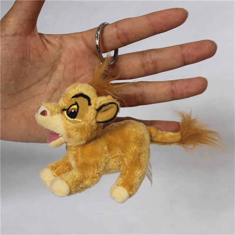 

12piece/lot 10cm=3.9inch The Lion King simba Keychain Simba Pendant Stuffed Plush Keyring toys,simba plush pendants toys