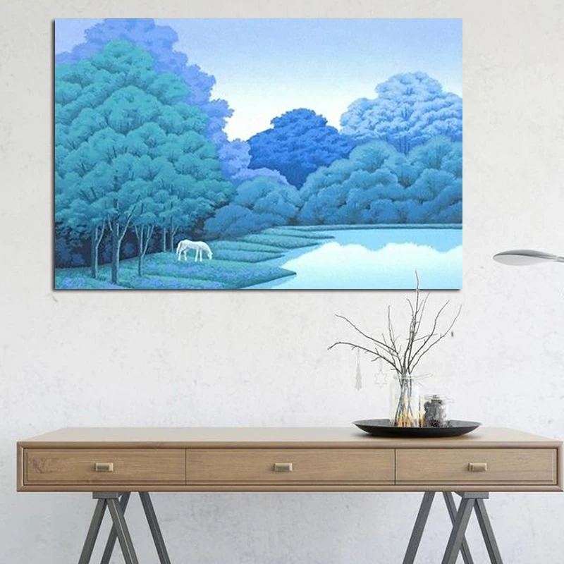 Diy Цифровая живопись стихи простая Красивая овечка большое дерево маленькая