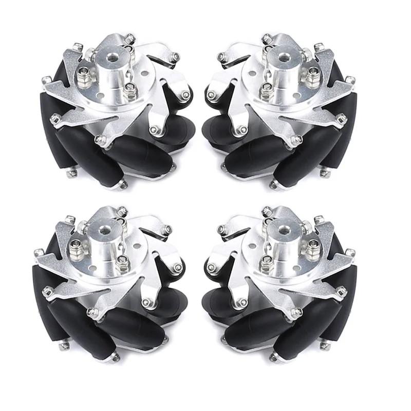 Колесо алюминиевое 4 шт. * 60 мм с муфтой 4/5/6/8 мм (2 левое, 2 Правое)/колесо для автомобиля-робота