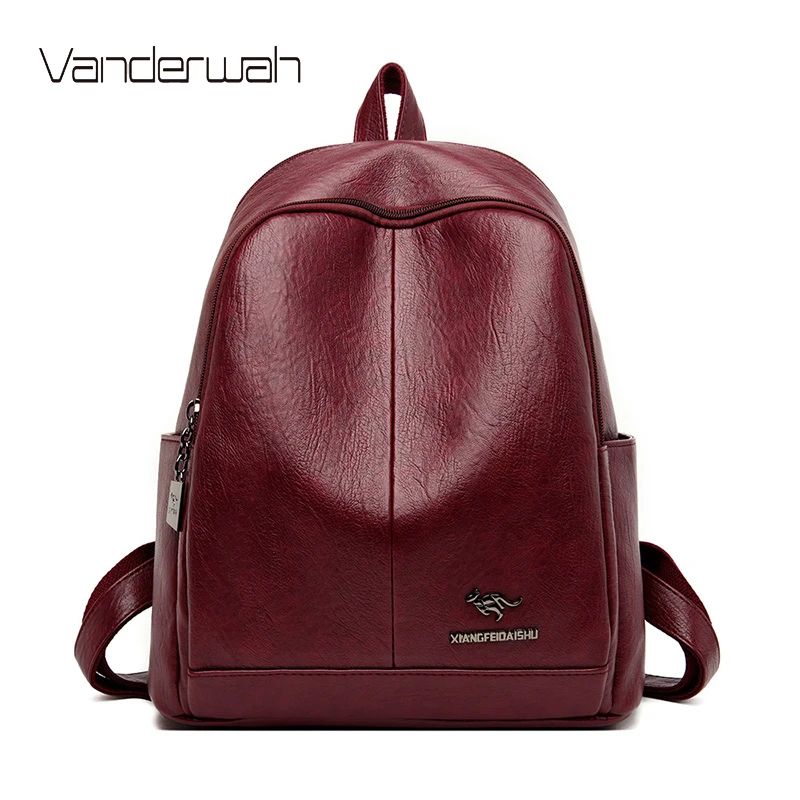 Женские кожаные рюкзаки женская сумка на плечо для путешествий повседневные