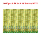 1000 шт. AAA 1,5 V 3A один Применение Батарея LR03 R03P для удаленного Управление игрушечный фонарик умный дверной замок часы сухая Первичная батарея Батарея R03