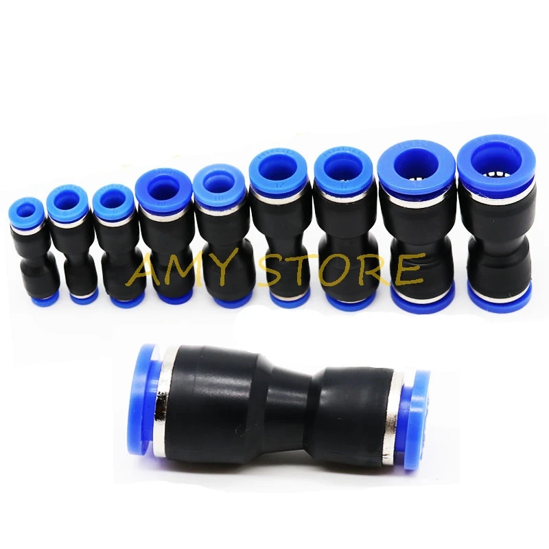 

5 шт. PG4-6 4-8 6-8 6-10 8-10 8-12 10-12 мм воздушный шланг прямой соединение редуктор фитинг пневматический толчок для подключения