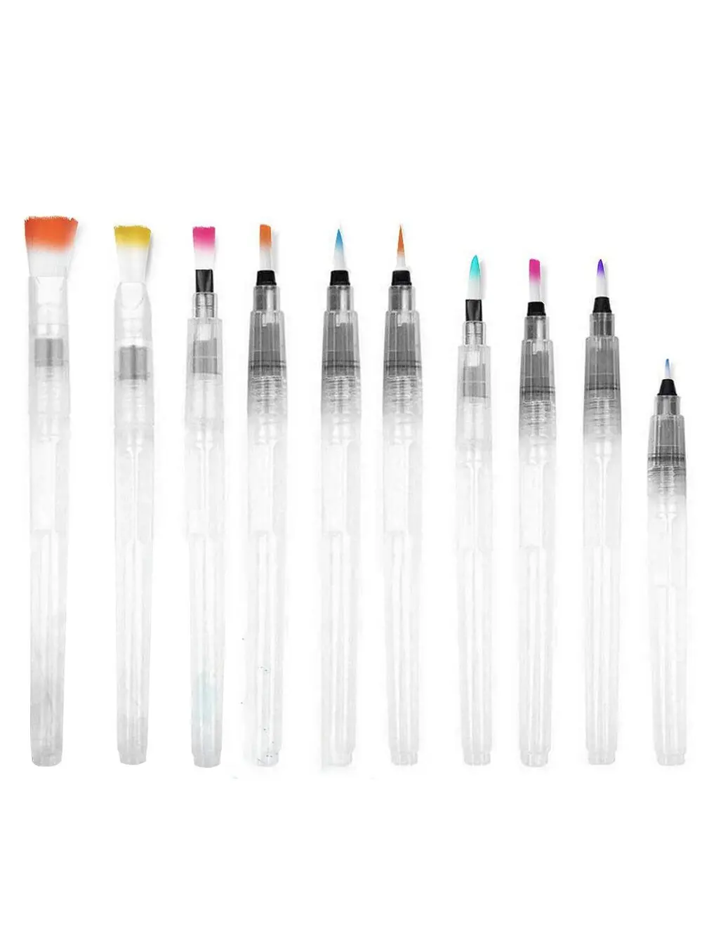 

10pcs Multi Specification Water-soluble Pen Watercolor Pen Watercolor Painting Pen Tip Calligraphy Art Bookmark