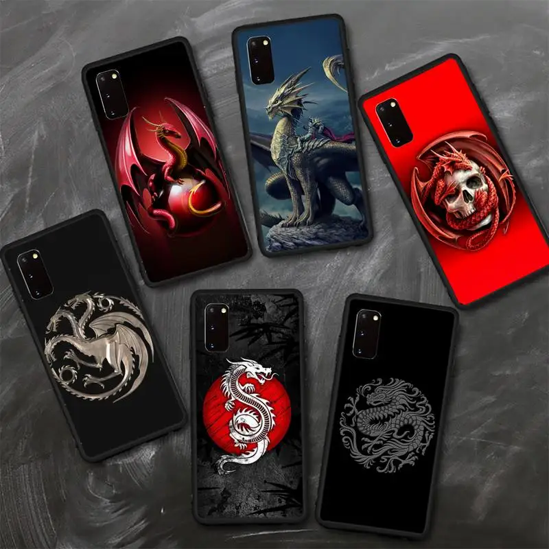 

Dragon Western Animal Phone Case For Xiaomi Mi11 Mi10 Mi9 Mi8 Mi6 Mi5 5X 6X A2 Pro Max Plus 10T Lite Fundas Cover