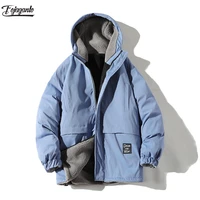 fojaganto jacket men winter thick fleece waterproof outwear fashion street jackets men windbreaker army parka raincoat coats