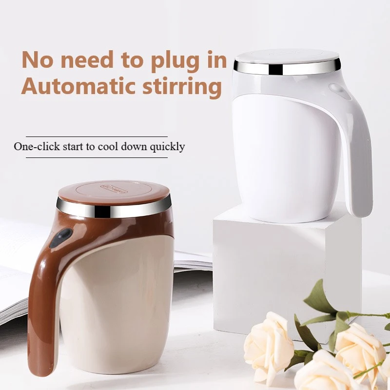 

New Automatic Self Stirring Magnetic Mug Creative Stainless Steel Coffee Milk Mixing Cup Blender Lazy Smart Mixer Thermal Cup