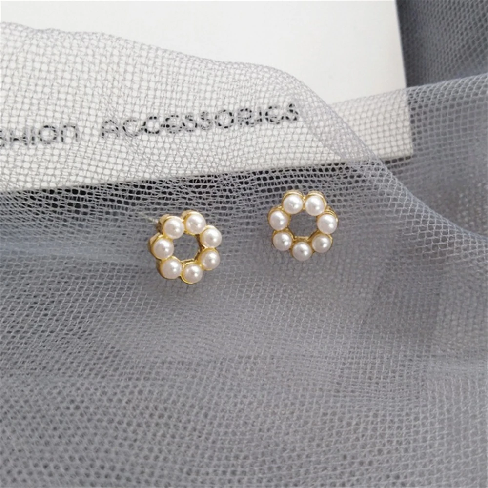 Хань вариант маленькие серьги гвоздики RUANME пара серег круг красивые женские