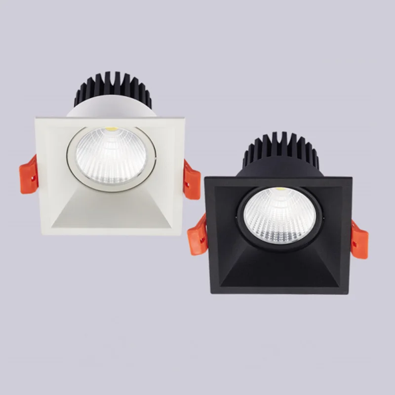 1 шт. супер яркий светодиодный встраиваемые панели квадратный СИД Dimmable вниз