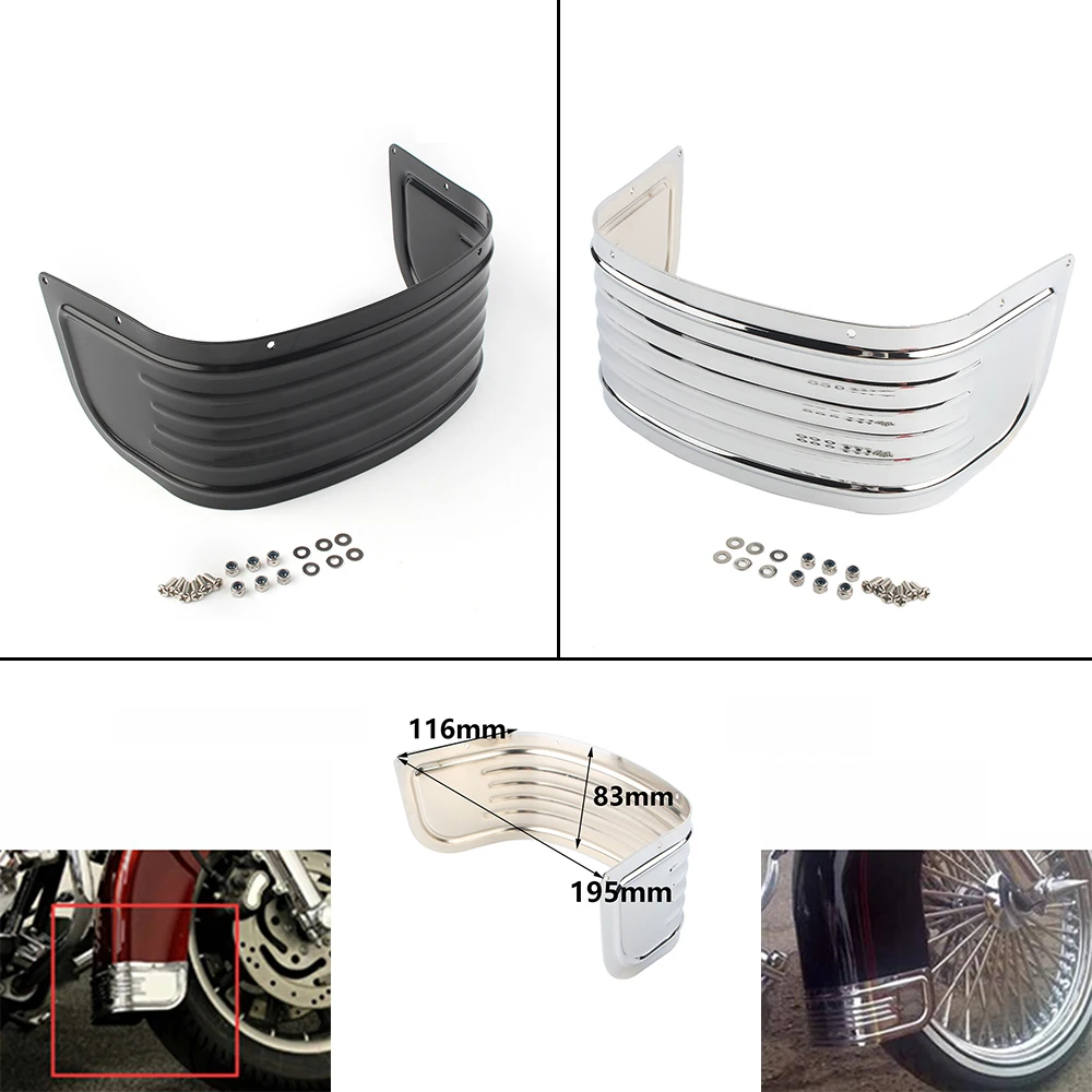 Для Harley Touring Electra Tri Glide Road King Ultra 2014 2018 комплект передних юбок для мотоцикла Hardware Cover